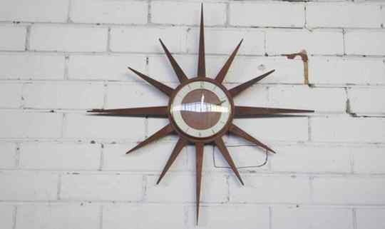Junghans Teak Starburst Clock