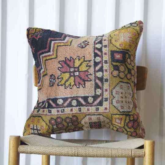 Antique Rug Fragment Cushions 50x50cm